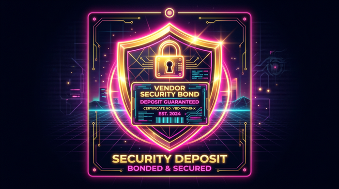 Vendor security bond deposit guarantee