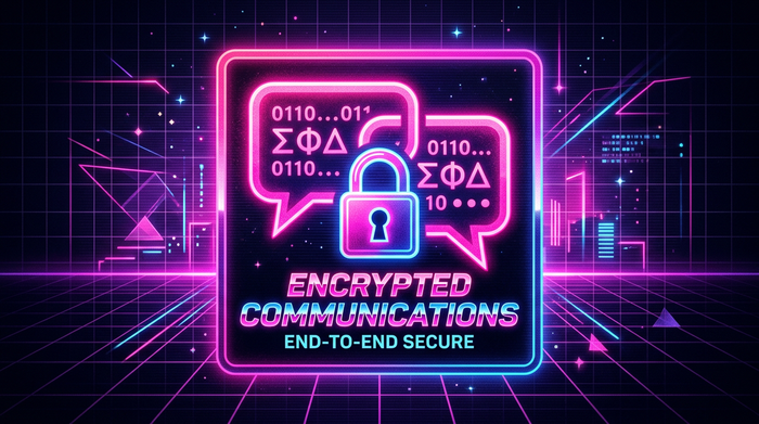 Encrypted communications end-to-end messaging