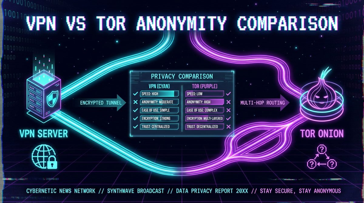 VPN vs Tor anonymity comparison guide