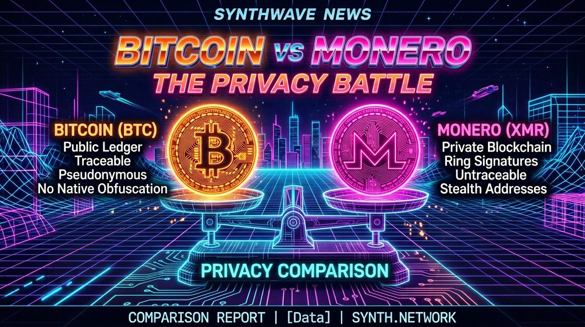 Bitcoin versus Monero privacy comparison analysis